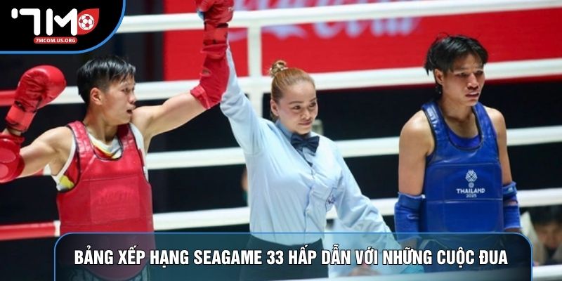 Bảng xếp hạng Seagame 33 hấp dẫn với những cuộc đua 