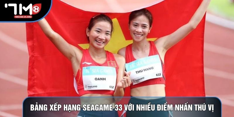Bảng xếp hạng Seagame 33 với nhiều điểm nhấn thú vị