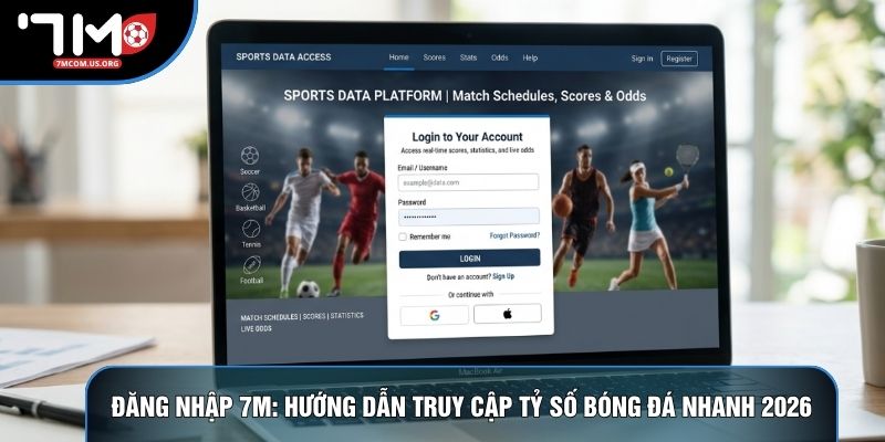 Đăng Nhập 7M: Hướng Dẫn Truy Cập Tỷ Số Bóng Đá Nhanh 2026